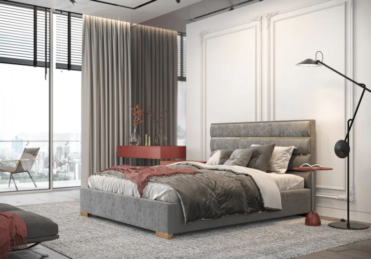 Łóżko tapicerowane Mona Gold