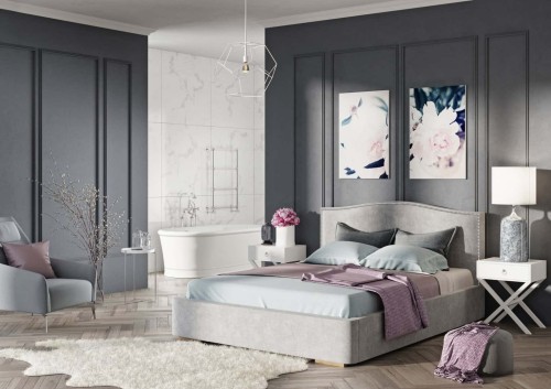 Łóżko tapicerowane Lily