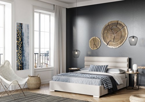 Łóżko tapicerowane Mona